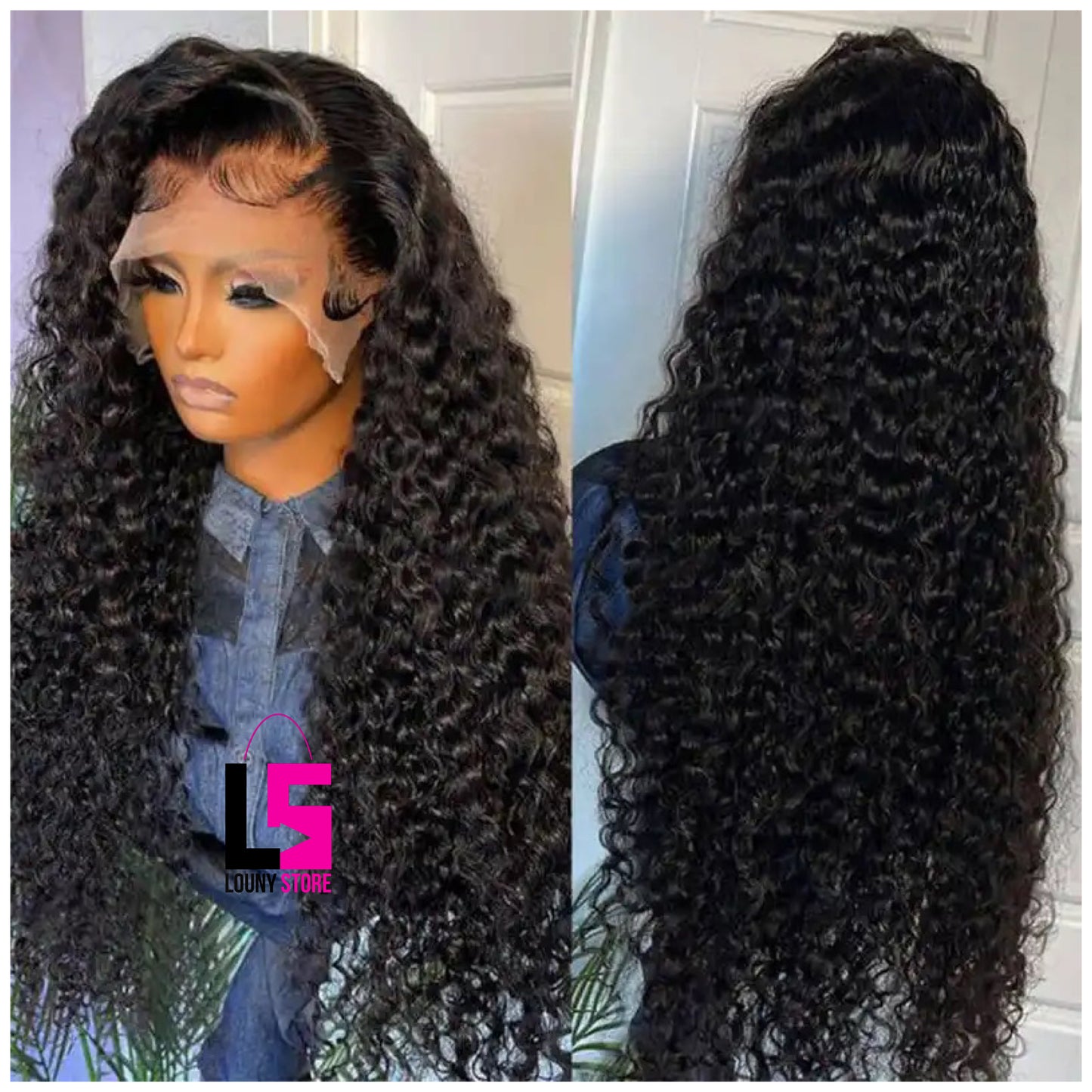 13x4 13x6 HD Deep Wave Frontal Wig Brazilian Curly Human Hair Wigs for Women water wave