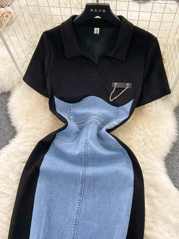 Denim dress for women